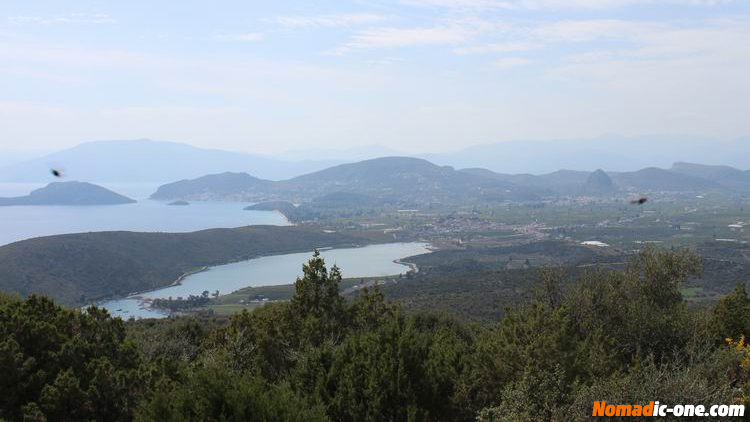 View over Tolo Bay, Nafplio, Argolis, Greece